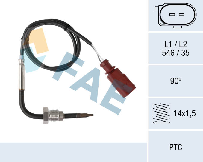 Capteur, température des gaz FAE 68016
