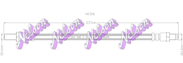 Flexible de frein KAWE H1316