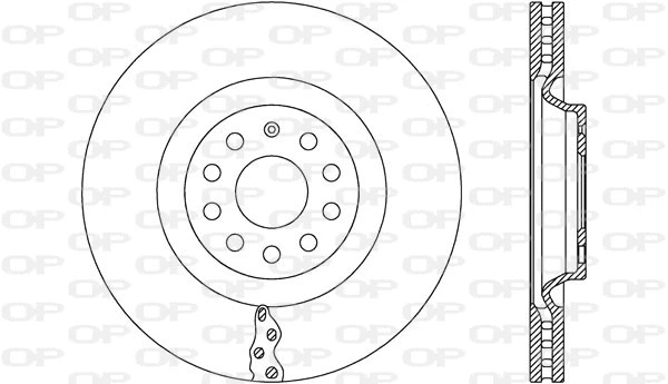 Disque de frein OPEN PARTS BDR2665.20