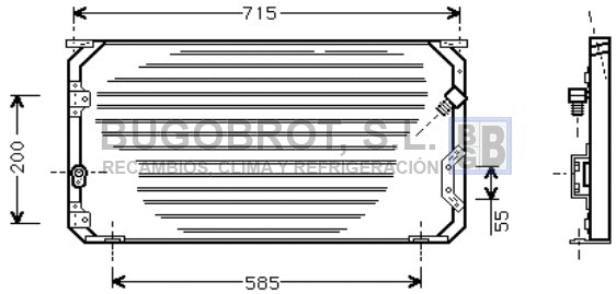Condenseur, climatisation BUGOBROT 62-TO5190