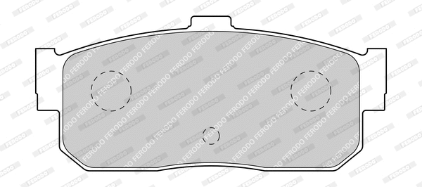 Kit de plaquettes de frein, frein à disque FERODO FDB796-D