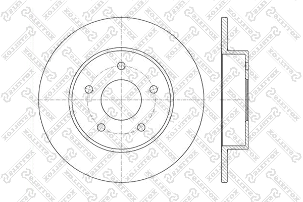 Disque de frein STELLOX 6020-2257-SX