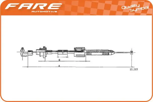 Câble d'accélération FARE-RCH 25918