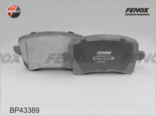 Kit de plaquettes de frein, frein à disque FENOX BP43389