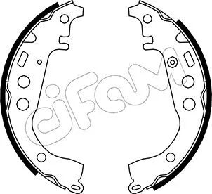 Jeu de mâchoires de frein CIFAM 153-431