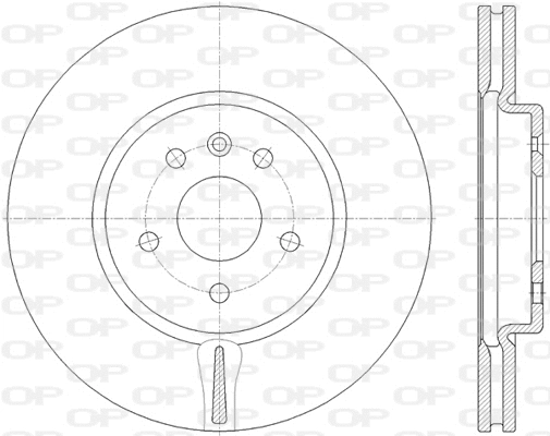 Disque de frein OPEN PARTS BDR2814.20