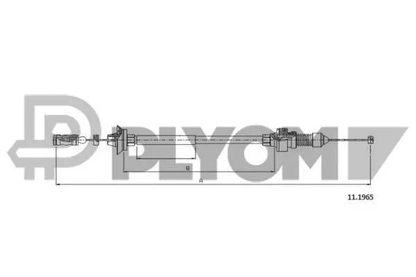 Câble d'accélération PLYOM P038298