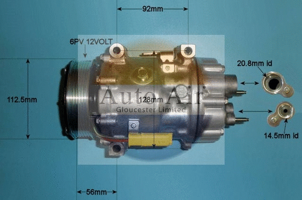 Compresseur, climatisation AUTO AIR GLOUCESTER 14-1813