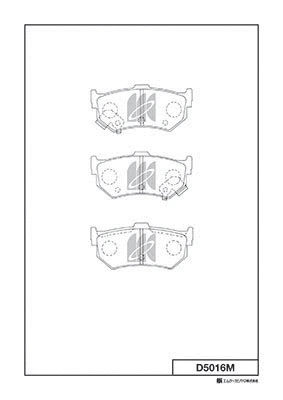 Kit de plaquettes de frein, frein à disque MK Kashiyama D5016M