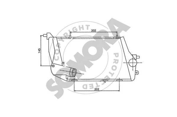 Refroidisseur d'air de suralimentation SOMORA 024145AL