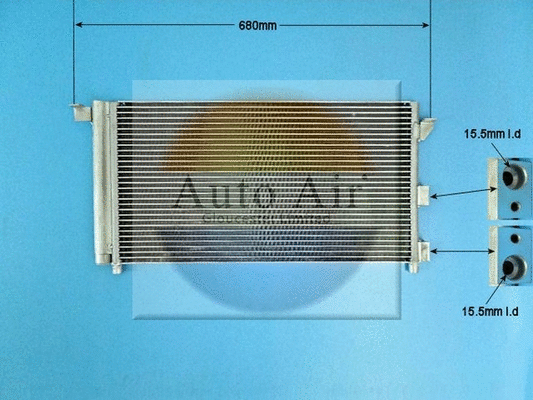 Condenseur, climatisation AUTO AIR GLOUCESTER 16-1378