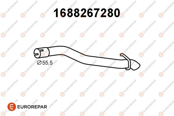 Tuyau d'échappement EUROREPAR 1688267280