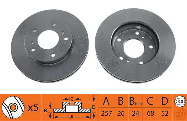 Disque de frein SB BR22113T
