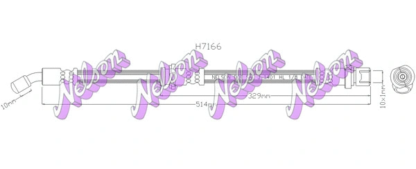 Flexible de frein KAWE H7166