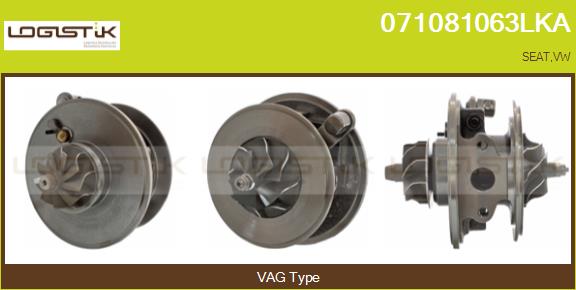 Groupe carter, turbocompresseur LGK 071081063LKA