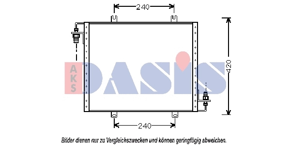 Condenseur, climatisation AKS DASIS 182070N