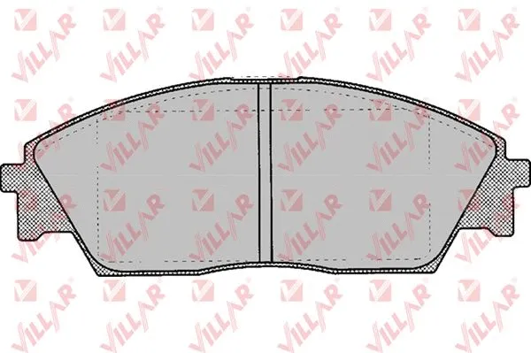 Kit de plaquettes de frein, frein à disque VILLAR 626.0082