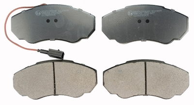 Kit de plaquettes de frein, frein à disque DENCKERMANN B110899