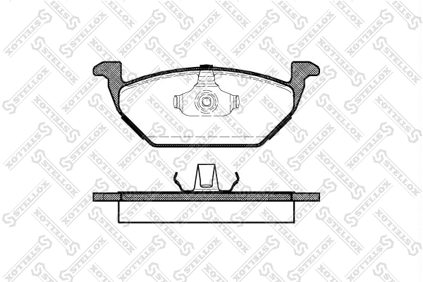 Kit de plaquettes de frein, frein à disque STELLOX 644 000L-SX