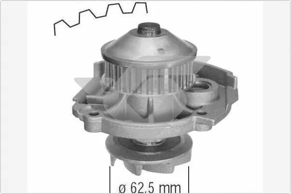 Pompe à eau, refroidissement du moteur HUTCHINSON WP40
