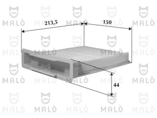 Filtre, air de l'habitacle AKRON-MALÒ 1531271