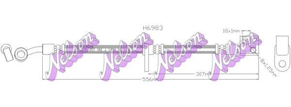 Flexible de frein KAWE H6983