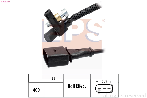 Capteur, vitesse de rotation du moteur EPS 1.953.447