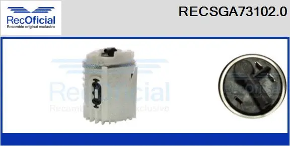 unité d'alimentation de carburant RECOFICIAL RECSGA73102.0