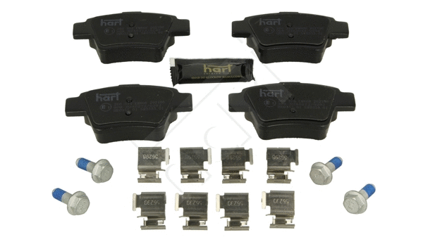 Kit de plaquettes de frein, frein à disque HART 260 375
