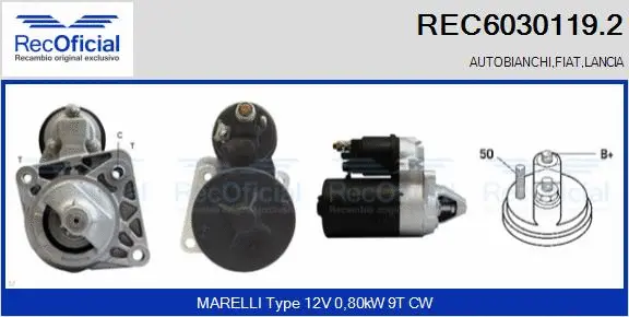Démarreur RECOFICIAL REC6030119.2