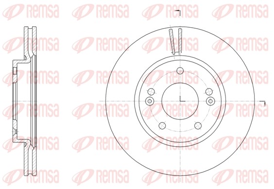 Disque de frein REMSA 61507.10