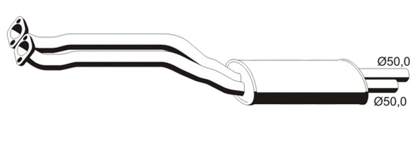 Silencieux avant VEGAZ GmbH BS-297
