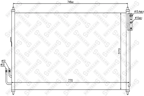 Condenseur, climatisation STELLOX 10-45476-SX