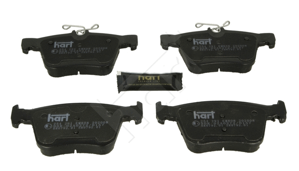 Kit de plaquettes de frein, frein à disque HART 254 291