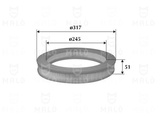 Filtre à air AKRON-MALÒ 1500295