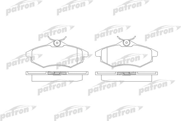 Kit de plaquettes de frein, frein à disque PATRON PBP1542