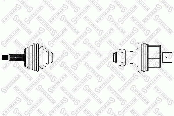 Arbre de transmission STELLOX 158 1770-SX