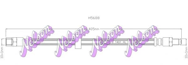 Flexible de frein KAWE H5688