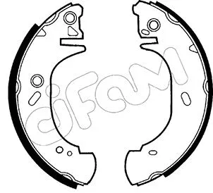 Jeu de mâchoires de frein CIFAM 153-127