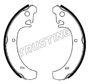 Jeu de mâchoires de frein TRUSTING 122.004