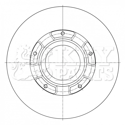 Disque de frein KEY PARTS KBD6073S