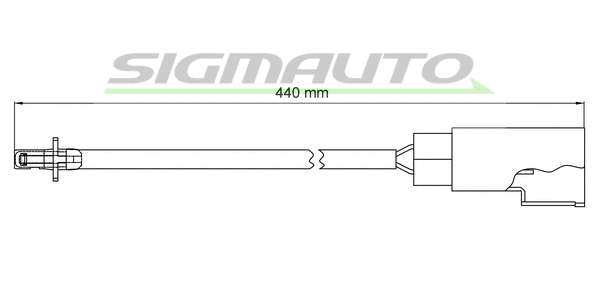 Contact d'avertissement, usure des plaquettes de frein SIGMAUTO WI0669