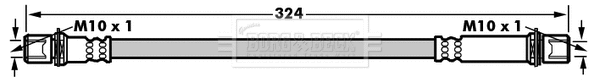 Flexible de frein BORG & BECK BBH8103
