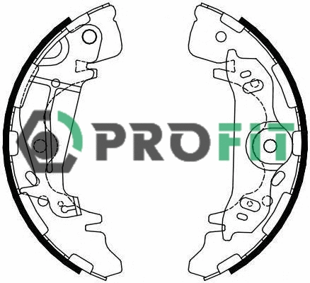 Jeu de mâchoires de frein PROFIT 5001-4085