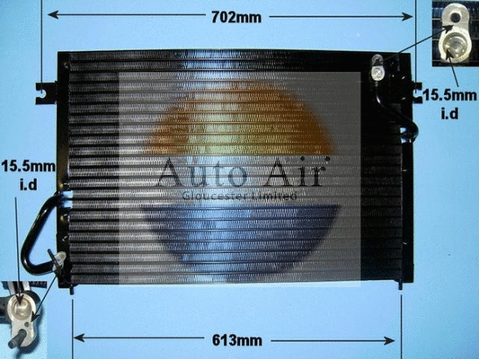 Condenseur, climatisation AUTO AIR GLOUCESTER 16-1223