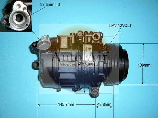 Compresseur, climatisation AUTO AIR GLOUCESTER 14-6464R