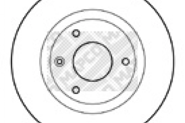 Disque de frein MAPCO 15422