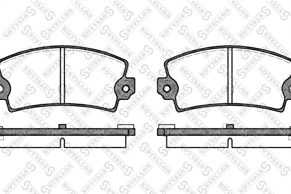 Kit de plaquettes de frein, frein à disque STELLOX 032 036-SX