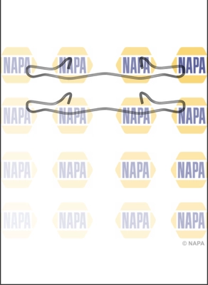 Kit d'accessoires, plaquette de frein à disque NAPA NFK1106