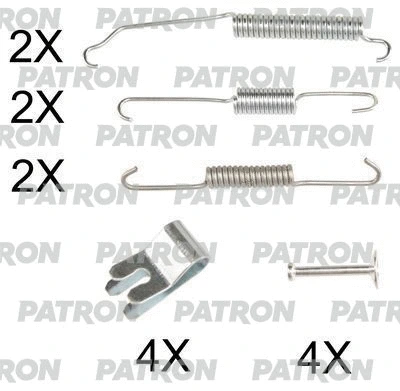 Kit d'accessoires, mâchoire de frein PATRON PSRK0211